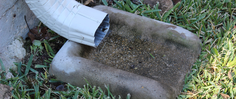 Downspout drainage solution installed for a property in Wildwood, FL.